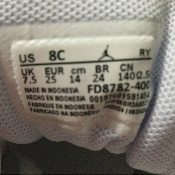 Nike Jordan 1 Mid Toddler Cobalt Bliss/White Size 8c - Picture 12 of 13